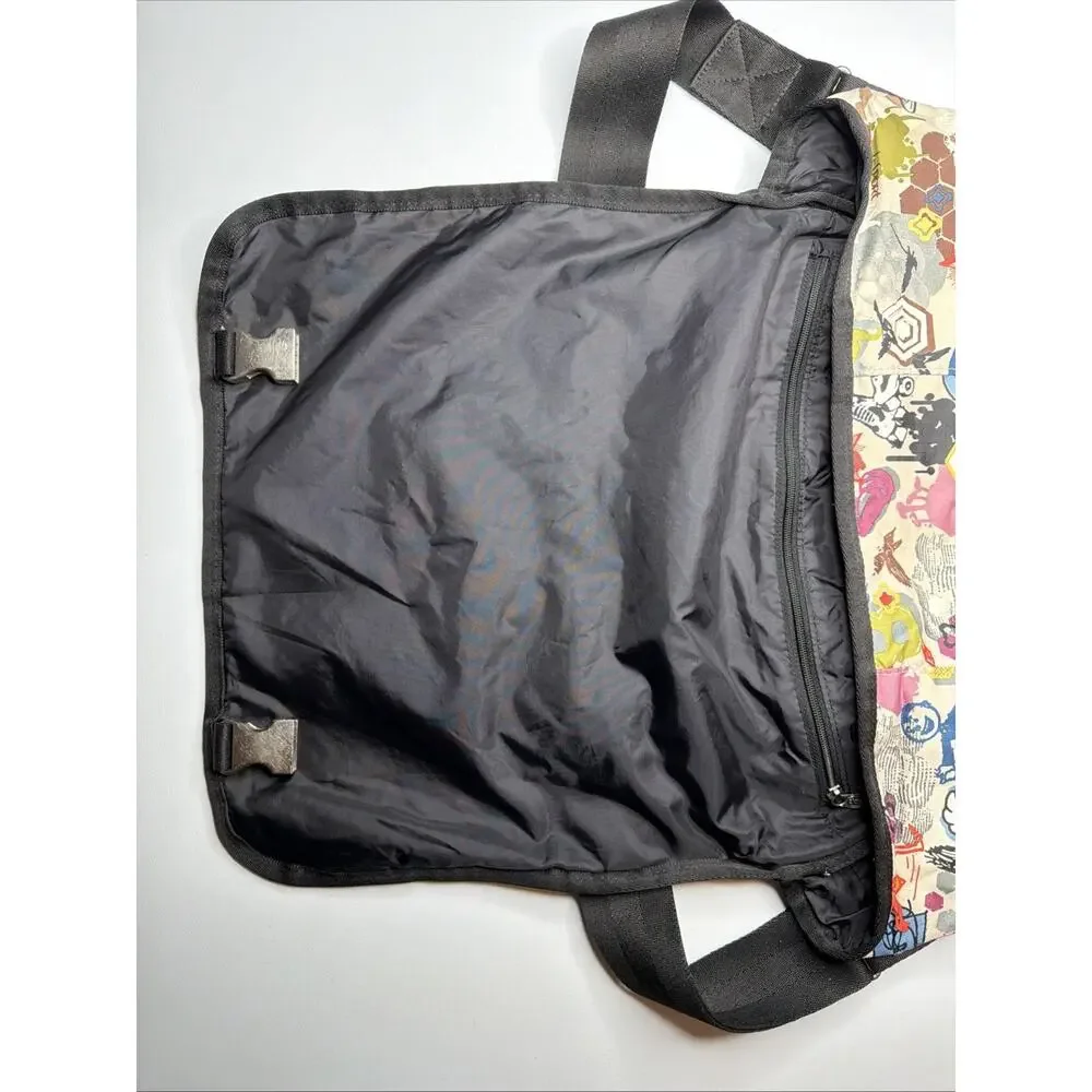 LeSportSac Large Messenger Weekender Bag California Rare Design Cartoon Pasta